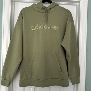 Adidas Men’s Hoodie Sweatshirt Olive Army Green Size Small
